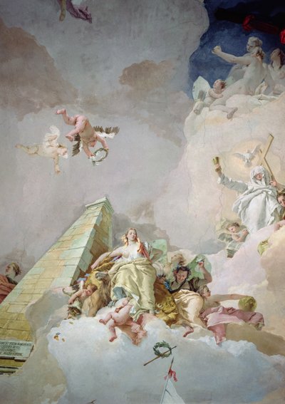 The Glory of Spain, from the ceiling of the Throne Room (detail) by Giovanni Battista Tiepolo